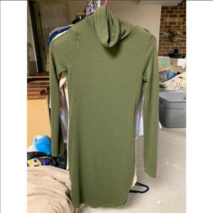 Olive sweater dress